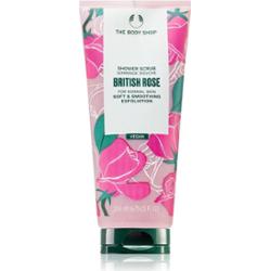 The Body Shop British Rose Shower Scrub delikatny peeling do ciała z różanym aromatem 200 ml