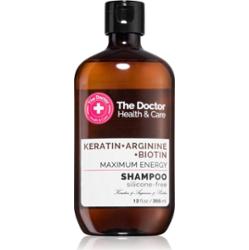 The Doctor Keratin + Arginine + Biotin Maximum Energy szampon keratynowy do wzmocnienia włosów i nadania im większego połysku 355 ml