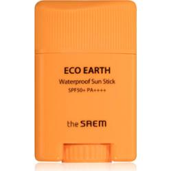 The Saem Eco Earth Waterproof wodoodporny krem do opalania twarzy w sztyfcie SPF 50+ 17 g
