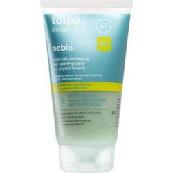 tołpa. sebio. mikrozłuszczający żel peelingujący do mycia twarzy, 150 ml