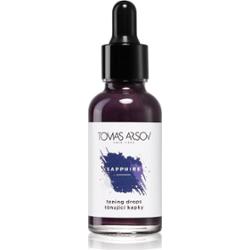 Tomas Arsov Sapphire Toning Drops pielęgnacja włosów do włosów rozjaśnionych, z pasemkami w odcieniu chłodnego blondu 30 ml