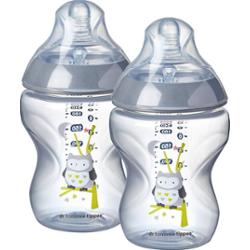 Tommee Tippee Natural Start Anti-Colic butelka dla niemowląt Slow Flow 0m+ Frog 2x260 ml