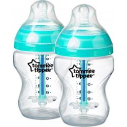 Tommee Tippee Advanced Anti-Colic samosterylizująca się butelka dla niemowląt antykolkowy Slow Flow 0m+ 2x260 ml