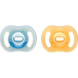 Tommee Tippee Ultra Light Night smoczek 6-18m Orange/ Blue 2 szt.
