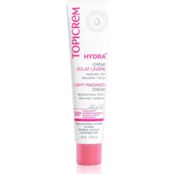 Topicrem Hydra+ Light Radiance Cream lekki krem nawilżający na dzień do skóry wrażliwej, normalnej i mieszanej 40 ml