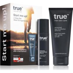 TRUE MEN SKIN CARE Start me UP! regenerating night cream + daily face wash Zestawy do pielęgnacji twarzy 1 ct