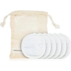 Tweezerman Accessories płatki do demakijażu wielokrotnego użytku + etui 6 szt.