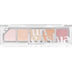 Unleashia Mood Shower Face Palette paletka cieni do powiek i rozświetlaczy z perłowym blaskiem odcień NO.100 Ballerina 1 szt.