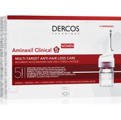 Vichy Dercos Aminexil Clinical 5 pielęgnacja punktowa przeciw wypadaniu włosów dla kobiet 21x6 ml