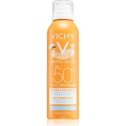 Vichy Capital Soleil delikatny antypiaskowy spray ochronny dla dzieci SPF 50+ 200 ml
