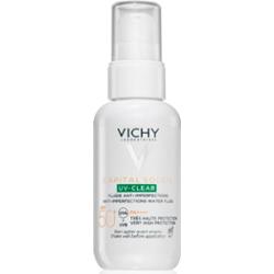 Vichy Capital Soleil UV-Clear pielęgnacja przeciwzmarszczkowa do skóry tłustej ze skłonnością do trądziku SPF 50+ 40 ml