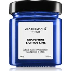 Vila Hermanos Apothecary Cobalt Blue Grapefruit & Citrus Lime świeczka zapachowa 150 g
