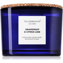 Vila Hermanos Apothecary Cobalt Blue Grapefruit & Citrus Lime świeczka zapachowa 350 g