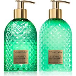 Vivian Gray Gemstone Bergamot & Lemongras zestaw upominkowy do rąk 2x300 ml