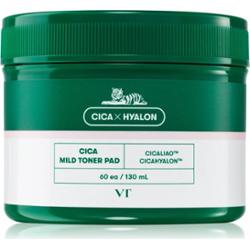 VT Cosmetics Cica Mild Toner Pad złuszczające płatki do twarzy o działaniu uspokajającym 60 szt.