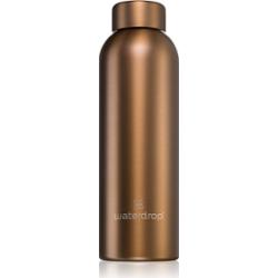 Waterdrop Thermo Steel Metal butelka na wodę ze stali nierdzewnej kolor Bronze Brushed 600 ml
