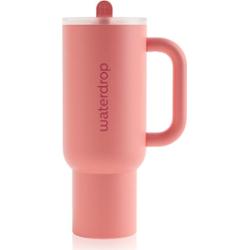 Waterdrop Explorer Tumbler kubek ze stali nierdzewnej ze słomką Pink 1100 ml