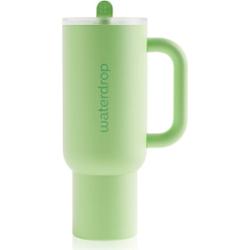 Waterdrop Explorer Tumbler kubek ze stali nierdzewnej ze słomką Green 1100 ml