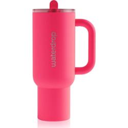 Waterdrop Explorer Tumbler kubek ze stali nierdzewnej ze słomką (edycja limitowana) Neon Pink 1100 ml