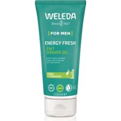 Weleda Energy Fresh 3in1 oczyszczający żel 3w1 do włosów i ciała dla mężczyzn 200 ml