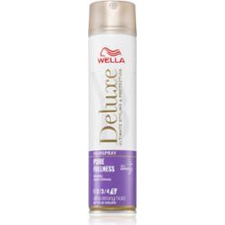 Wella Deluxe Pure Fullness lakier do włosów mocno utrwalający do zwiększenia objętości 250 ml
