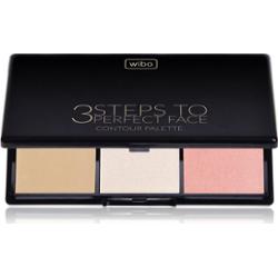 WIBO - 3 Steps To Perfect Face Contour Palette - Paleta do konturowania twarzy - 10 g - LIGHT