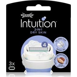 Wilkinson Sword Intuition Dry Skin zapasowe ostrza 3 szt.