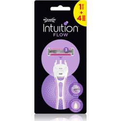 Wilkinson Sword Intuition Flow Hybrid golarka damska zapasowe ostrza 4 szt.