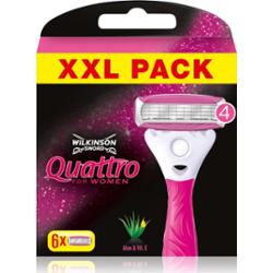 Wilkinson Sword Quattro for Women Aloe & Vit. E głowica wymienna 6 szt.