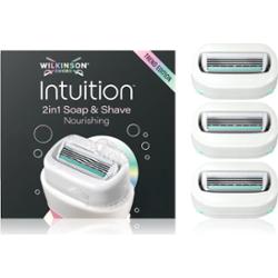 Wilkinson Sword Intuition 2in1 Soap & Shave Nourishing zapasowe ostrza 3 szt.