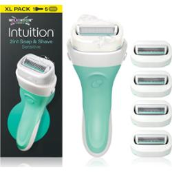 Wilkinson Sword Intuition 2in1 Soap & Shave Sensitive maszynka do golenia + zapasowa główka