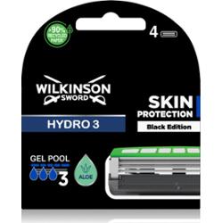 Wilkinson Sword Hydro3 Skin Protection Black Edition głowica wymienna 4 szt.