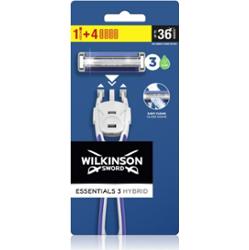 Wilkinson Sword Essentials 3 Hybrid golarka + głowice zapasowe 4 szt.