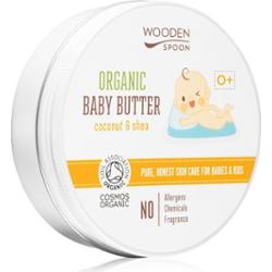 WoodenSpoon Organic Coconut & Shea masło do ciała dla dzieci od urodzenia 100 ml