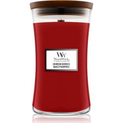 Woodwick Crimson Berries świeczka zapachowa z drewnianym knotem 610 g