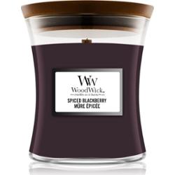 Woodwick Spiced Blackberry świeczka zapachowa z drewnianym knotem 275 g