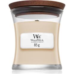 Woodwick White Honey Miel Blanc świeczka zapachowa z drewnianym knotem 85 g