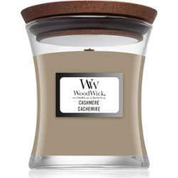 Woodwick Cashmere świeczka zapachowa z drewnianym knotem 85 g