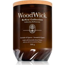 Woodwick Renew Lavender & Cypress świeczka zapachowa 368 g