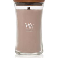 Woodwick Opulent Wood Patchouli Creme świeczka zapachowa z drewnianym knotem 609.5 g