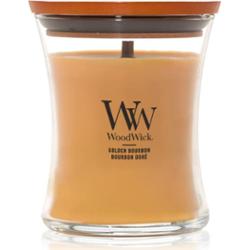 Woodwick Opulent Wood Golden Bourbon świeczka zapachowa z drewnianym knotem (hearthwick) 275 g