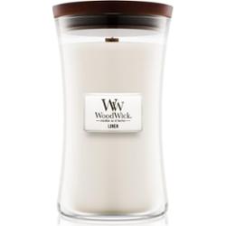Woodwick Linen świeczka zapachowa z drewnianym knotem 609.5 g