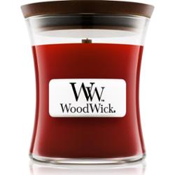 Woodwick Cinnamon Chai świeczka zapachowa z drewnianym knotem 85 g