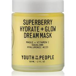 Youth To The People Superberry Hydrate + Glow Dream Mask maseczka do rozjaśnienia i nawilżenia 59 ml