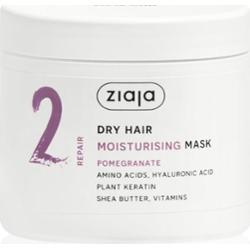 Ziaja Plant Essentials Pomegranate maska nawilżająca do włosów do włosów suchych 350 ml