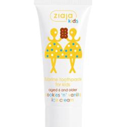 Ziaja Maziajki Cookies 'n' Vanilla Ice Cream pasta do zębów z fluorem dla dzieci 6+ zęby mleczne i zęby stałe 50 ml