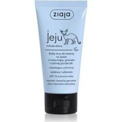 biały mus do twarzy na dzień SPF 10 ochrona niska Ziaja