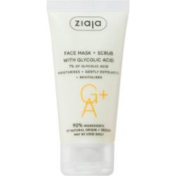 Ziaja Face Mask + Scrub with Glycolic Acid maska peelingująca 55 ml