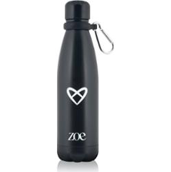 ZOE Heart Logo Stainless Steel Bottle butelka na wodę ze stali nierdzewnej kolor Black 500 ml