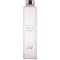 ZOE Quote Glass Bottle szklana butelka na wodę kolor Purple 750 ml